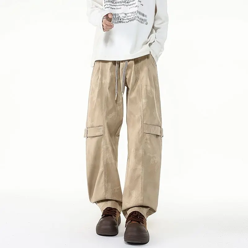 

Men's Long Pants Retro Sweatpants Plus Size Spring And Autumn Slimming Casual Pants Straight Leg Loose And Versatile Sweatpants