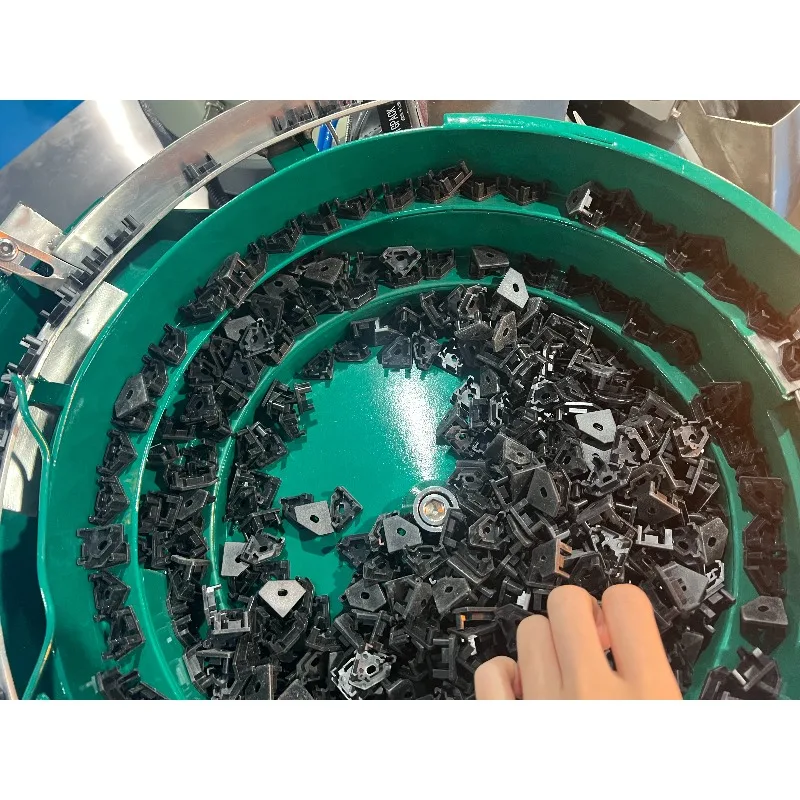Vgopack Automatic Plastic Parts Packing Machine with 4 Vibratory Bowl Counting Manual Feeding Conveyor VFFS Bag Form Fill Seal