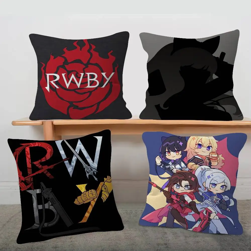 Anime RWBY Game For Cartoon Print Peripheral Pillow Case Cushion Cover Home Decor Birthday Gift Pillowcover