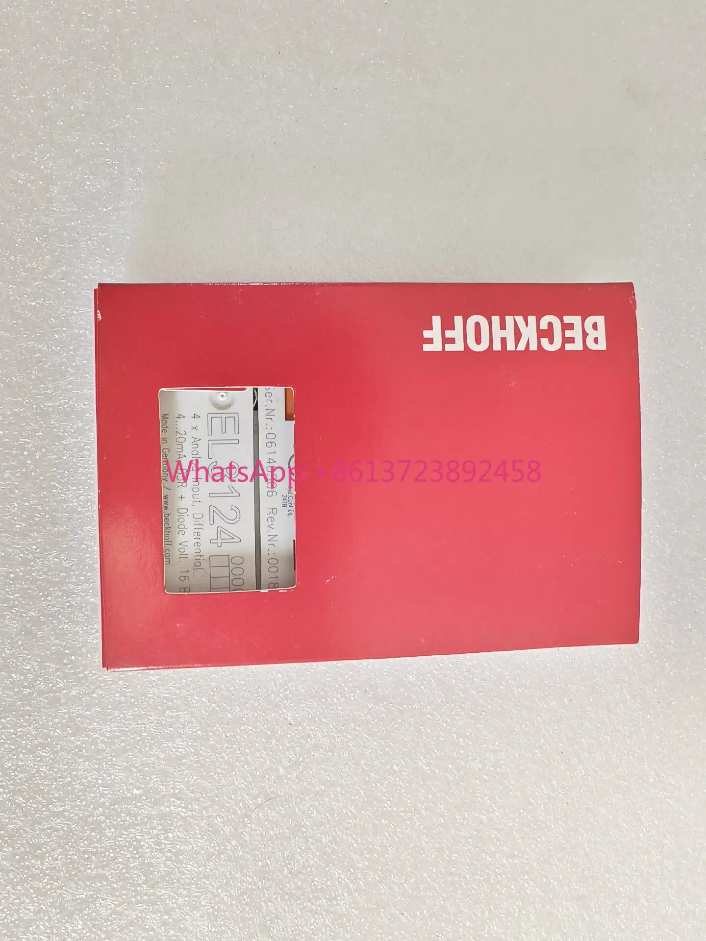 

BECKHOFF EL3124 German Beckhoff module