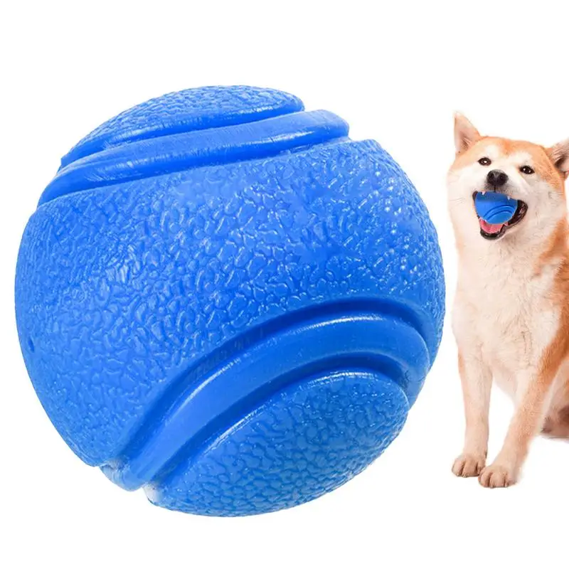 Interactive Dog  Chew Ball Rubber Dog Balls Bouncy Puppy Pet Solid Hard Play Ball Fun Fetch Chew Teeth Cleaning Snack Ball Toys