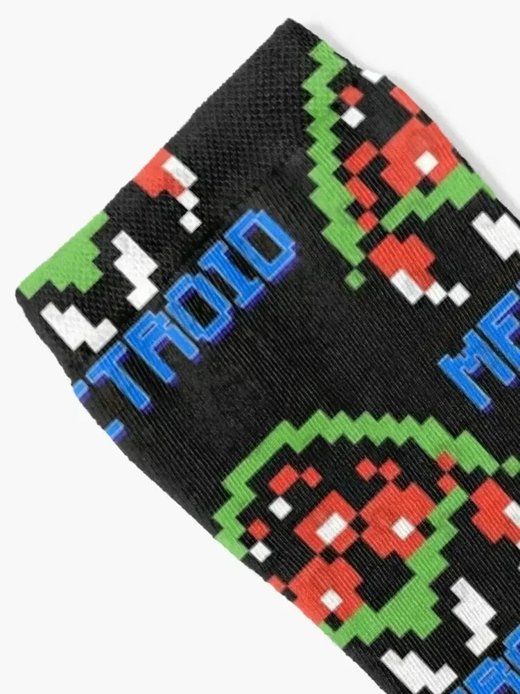 metroid 8bit Socks winter gifts floor summer bright garter Socks Woman Men's