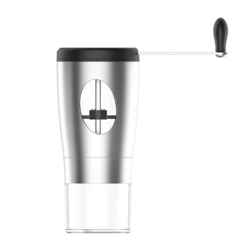 

Mini Household Stainless Steel Hand-Crank Coffee Grinder