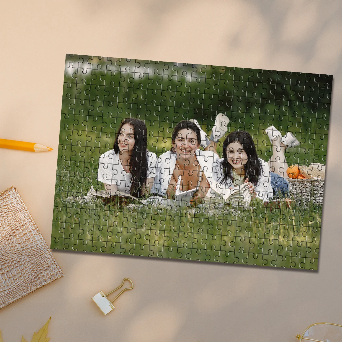 35/300/500/1094pcs Personalized Custom Photo Puzzle Family Photo Upload Photo For Customized Puzzle Unique Gift For Family