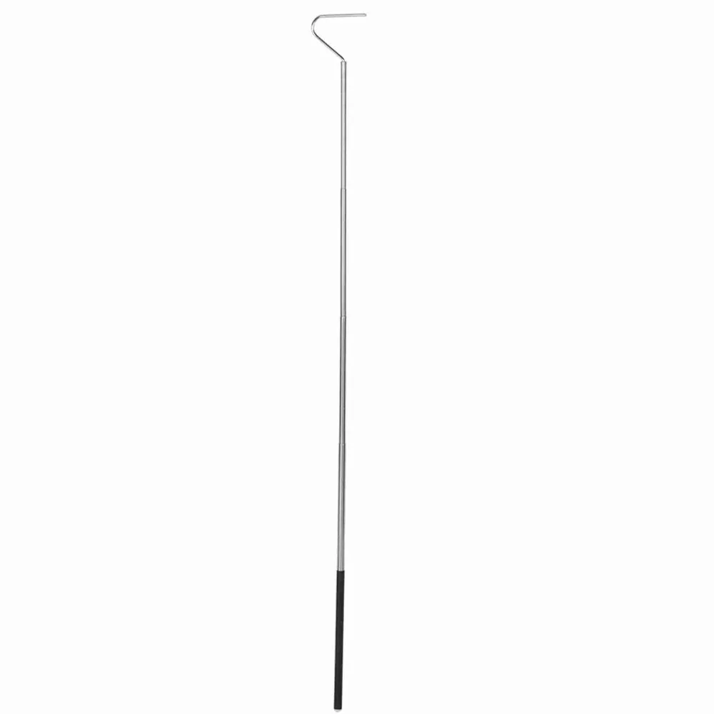 Stainless Steel Reptile Catcher Telescopic Design Ergonomic Handle Extensible Catcher Anti-Slip Handle Animal Capture Tool