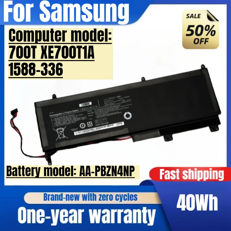 

For Samsung 700T XE700T1A 1588-336 Laptop Battery AA-PBZN4NP Capacity Battery High Quality Replacement Batteries