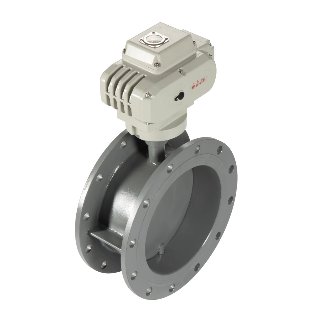 HL100 Quarter-turn Electric Actuator on-Off Type 1000NM with Ventilation Butterfly Valve DN300