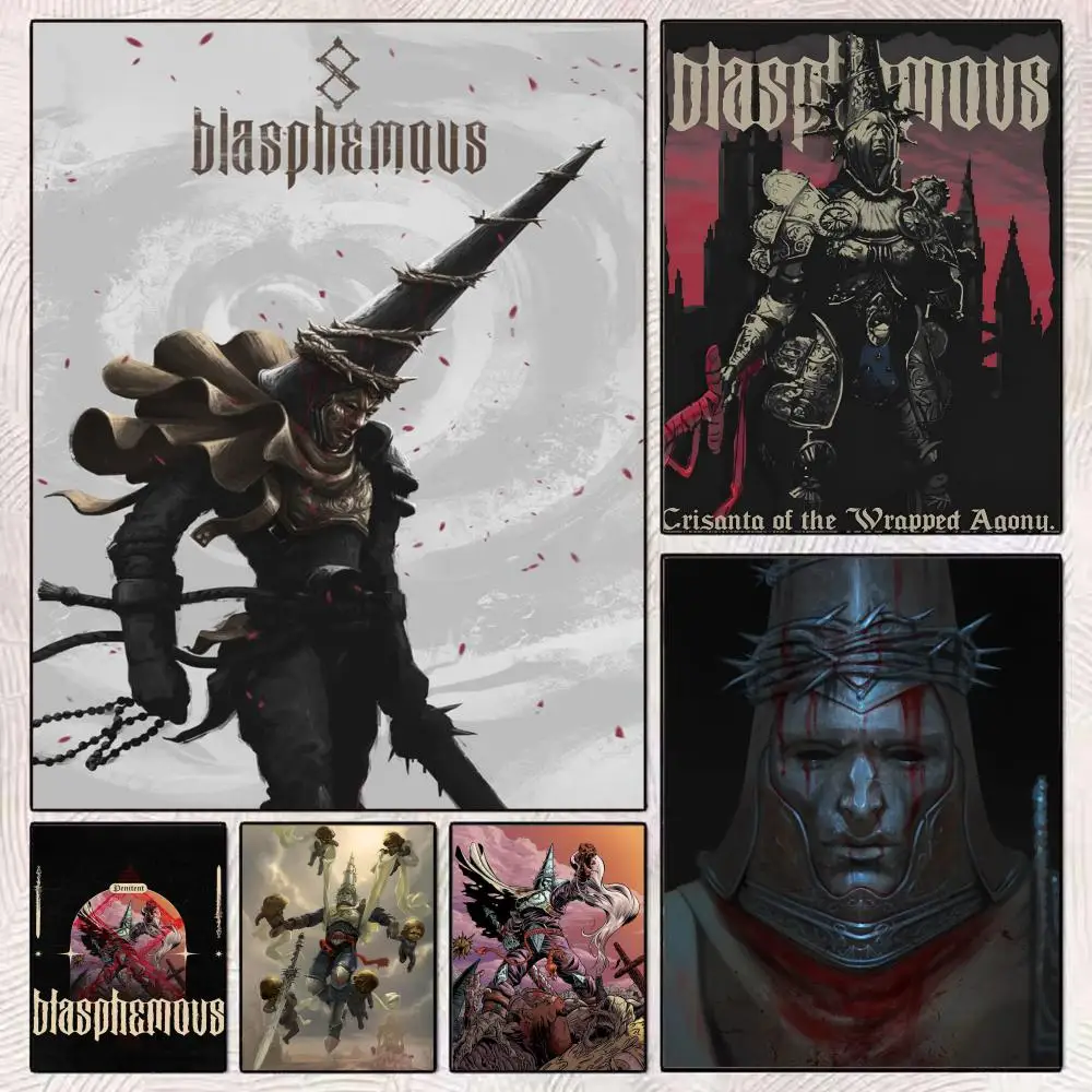 Video Games B-Blasphemous Poster Holiday Gifts Decoration Designed For Home Restaurant Office Space Wall Art