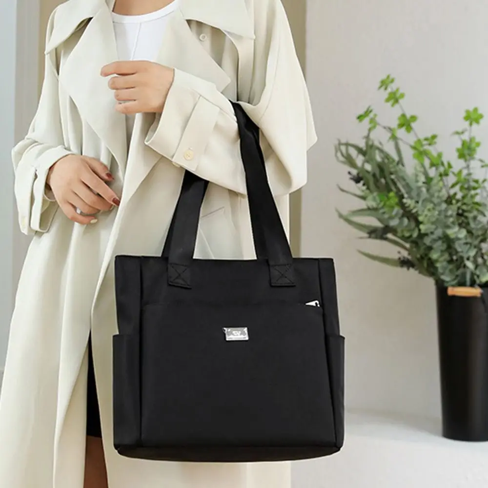 

Practical Nylon School And Travel Tote Bags Large Capacity Handbag Shoulder Bag Lightweight Waterproof