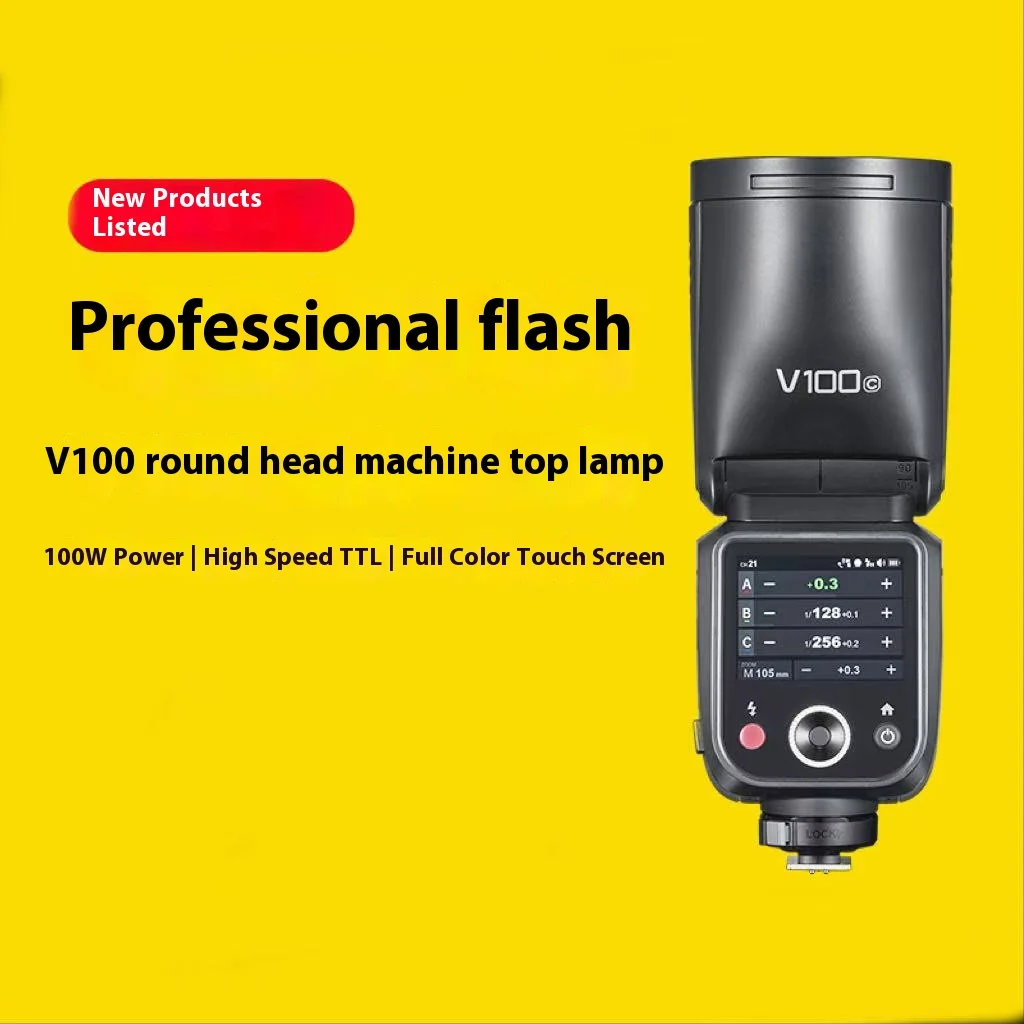 NEW! Godox V100 C/N/S/F/O TTL Li-ion Round Head On-Camera Flash 100Ws Beyond Limits V100S V100C V100N V100F V100O