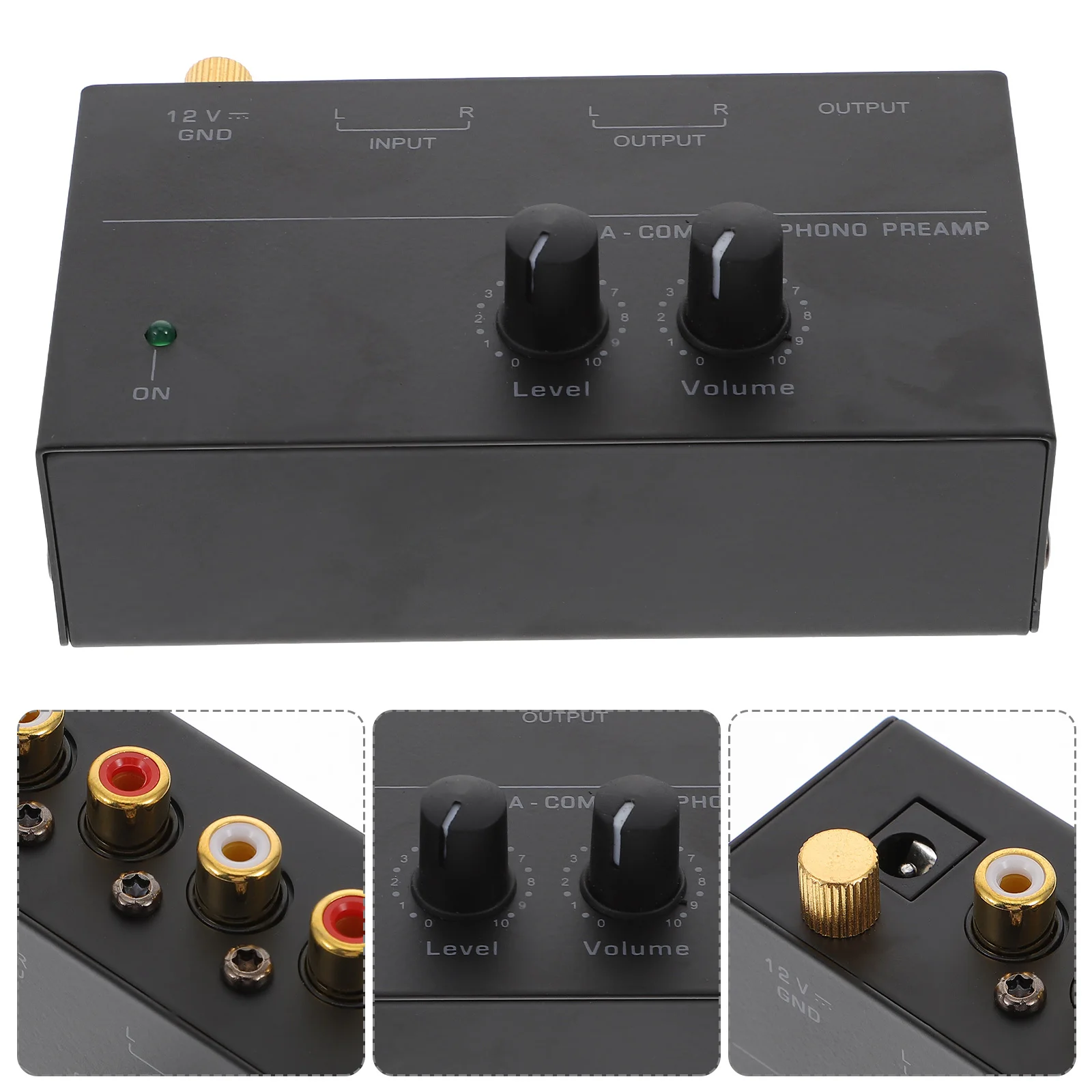 

Phono Preamp Turntable Low Noise Stereo Preamplifier Audio Amplifier Us Plug for Record Player Phonograph Phono Preamp