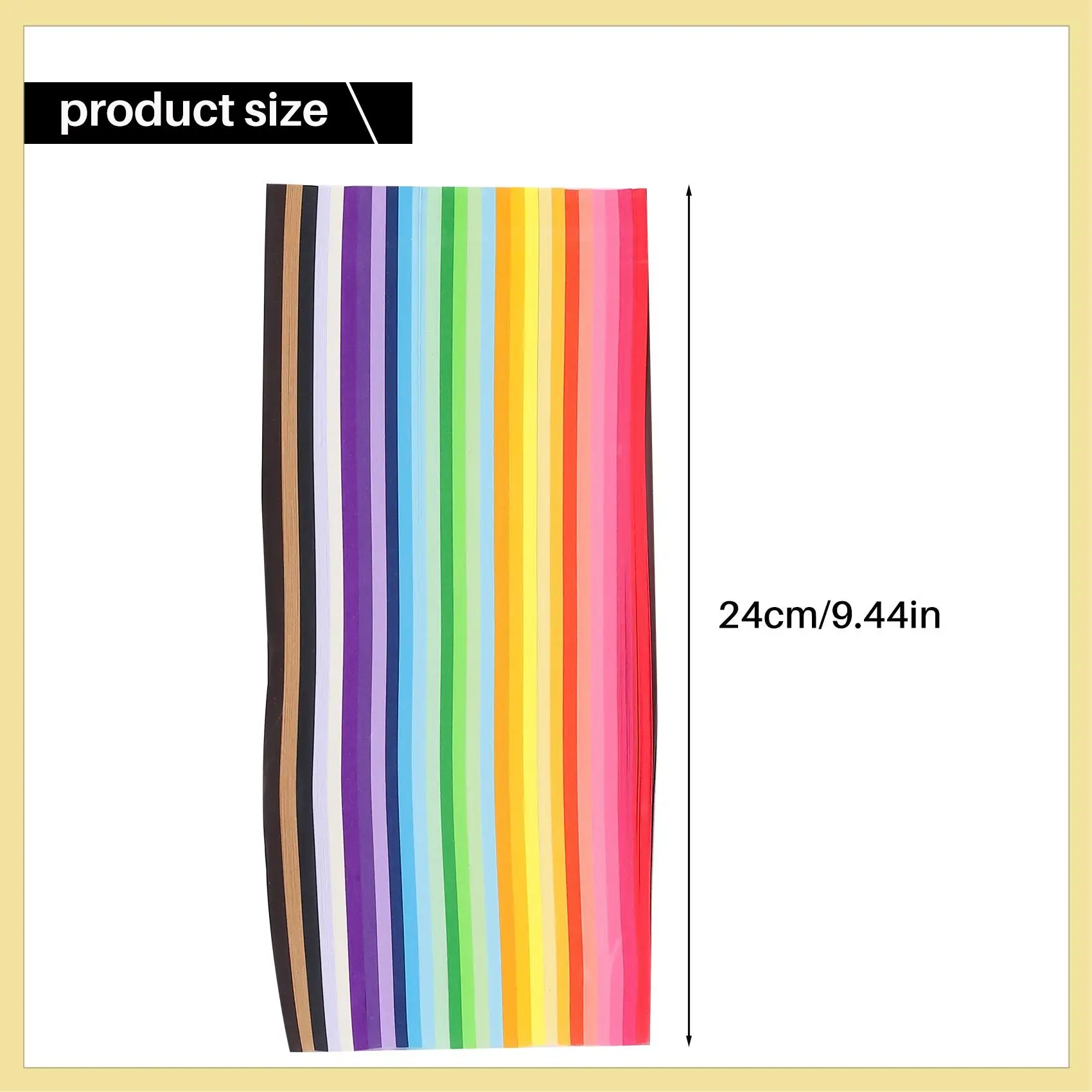 TTKK-2060 Blatt Star Origami-Papier, 27er-Sortiment, farbige Papierstreifen, doppelseitige Origami-Dekorationspapierstreifen in einfarbiger Farbe