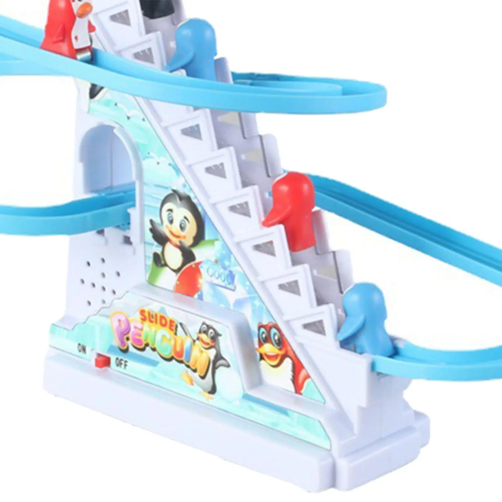 Penguin Climbing Toys with 12 Penguins Electric Race Track Game Small Penguin