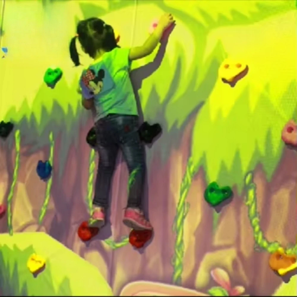 Interactive 3D Kids Games AR Wall Projection for Amusement Park Magic Climbing More Children's Interactive Advertising Equipment