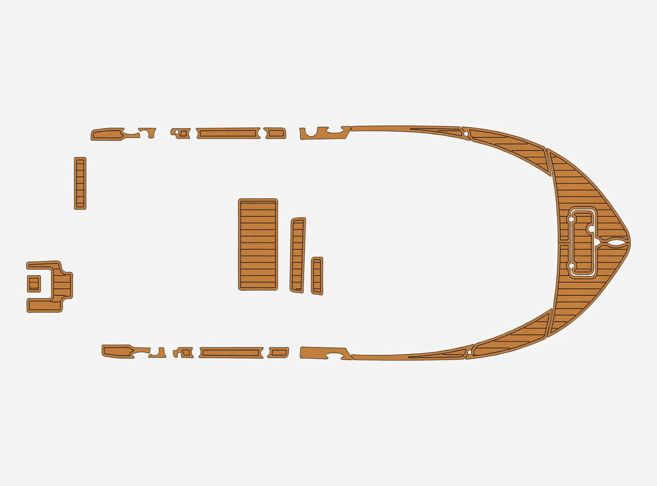 

2021 Tidewater 220 LXF 1/4" 6mm EVA foam Non-Slip PVC Teak Decking marine Mat seadek aqua carpet Marine Floor