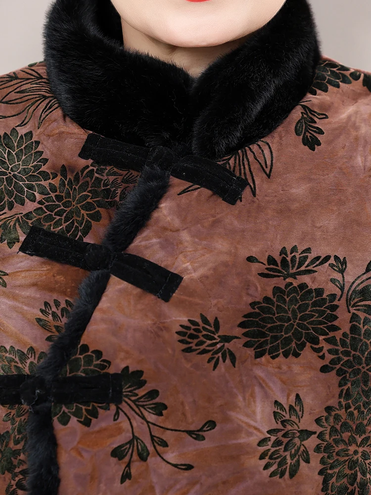 เสื้อกั๊กฤดูหนาวสำหรับผู้หญิงวัยกลางคนและผู้สูงอายุ แฟชั่นทันสมัย ทรงหลวม ความยาวปกติ