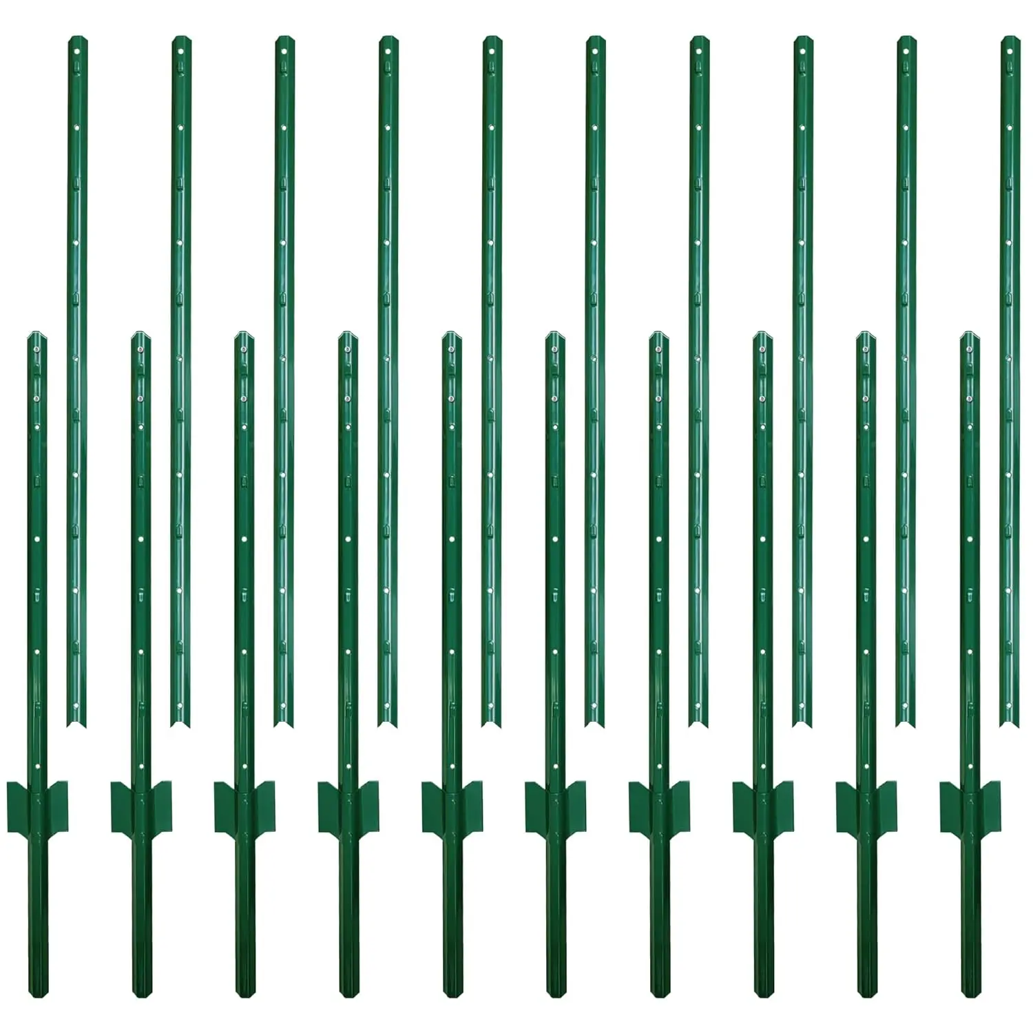

Металлические столбы для ограждений, 6 футов, сборные, упаковка 10 шт., прочные, не требуют копания, U-образные столбы для садовых ограждений, стальные столбы для двора, улицы