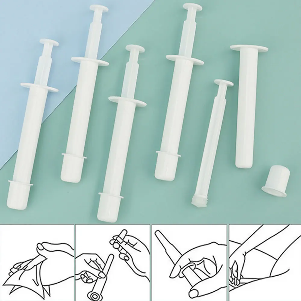 10-100pcs Clear Vaginal Applicator Lubricant Injector Syringe Lube Anal Nasal Launcher For Health Care Sex Acts Cure
