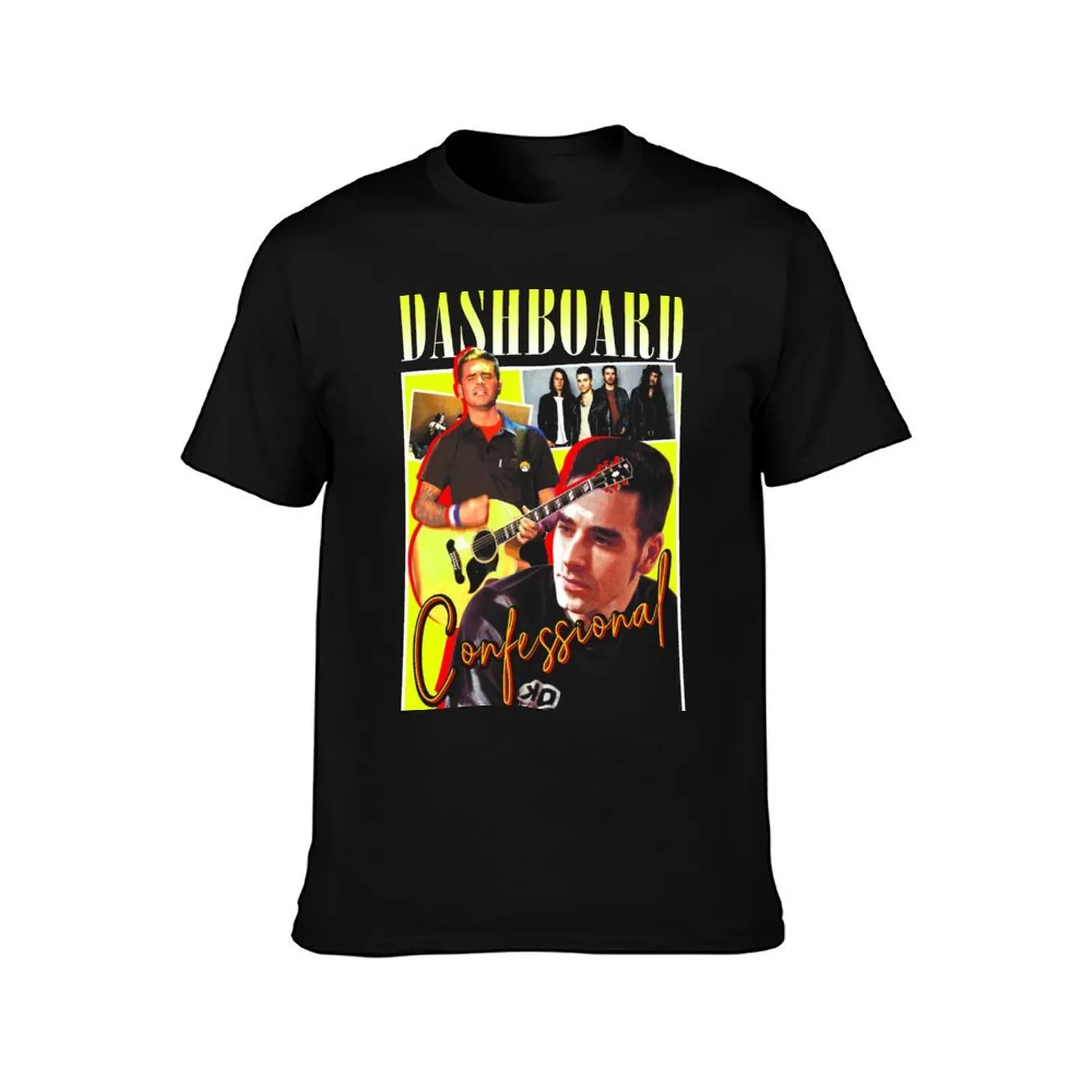Dashboard Confessional Classic 90s T-Shirt, Summer Casual Cotton Tee, Oversized Streetwear Tops, Vintage Graphic Print