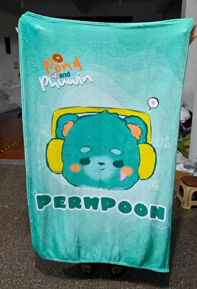 Fanmade Pre-sale Gmmtv Thai Star Pondphuwin Thai TV We Are Fish Upon The Sky Permpoon 45cm Cushion Blanket