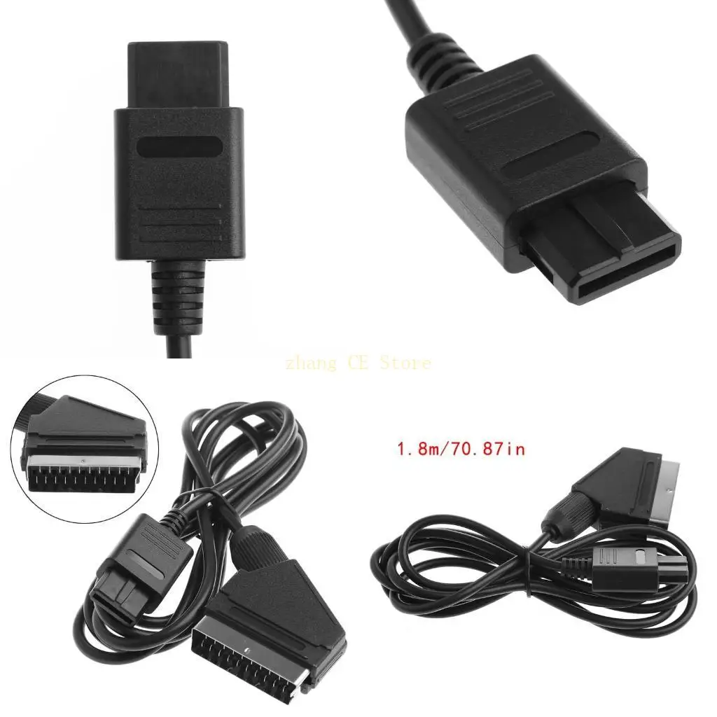 M5TD RGB Scart AV Video Game Cable Scart Cable For Gamecube N64 Console Wire