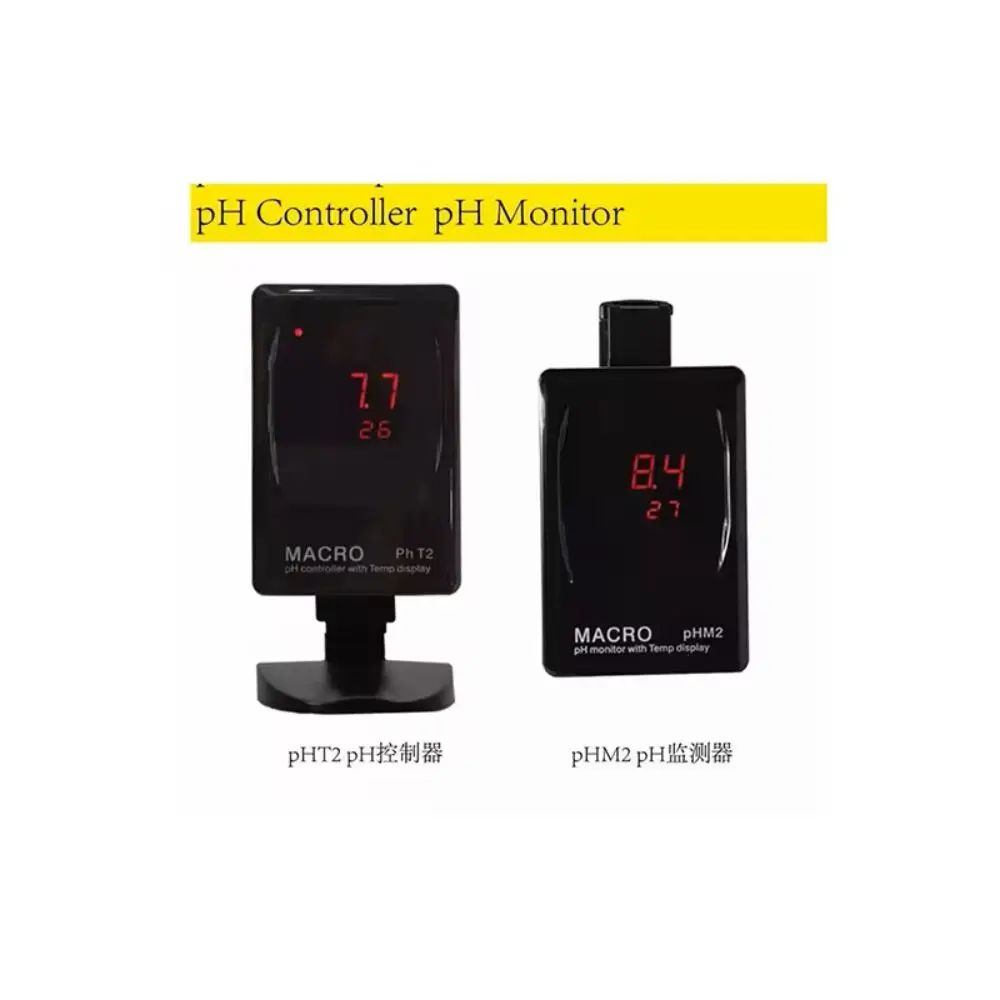 Macro Aqua PH Controller with A Temperature pH PHT2 PHM2 Monitor, BNC Connector, Auto Calibration fish tank aquarium