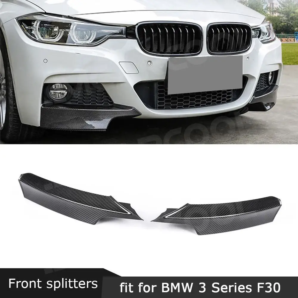 

Carbon fiber Front Splitters Bumper Lip for BMW 3 Series F30 M sport Sedan 2012-2017 Flaps Aprons