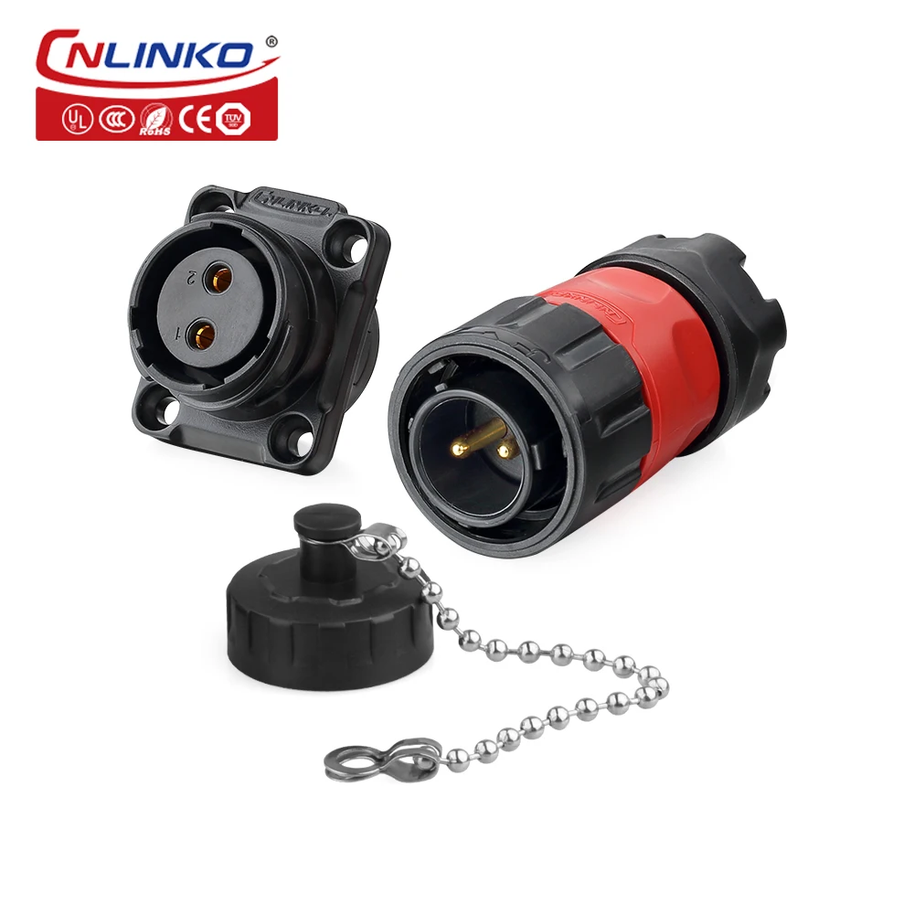 CNLINKO M20 2/3/4/7/9 Pin Industriële Connector PBT Plastic Paneelmontage 12V 5A-20A Waterdichte IP68 Elektrische Connector YM20
