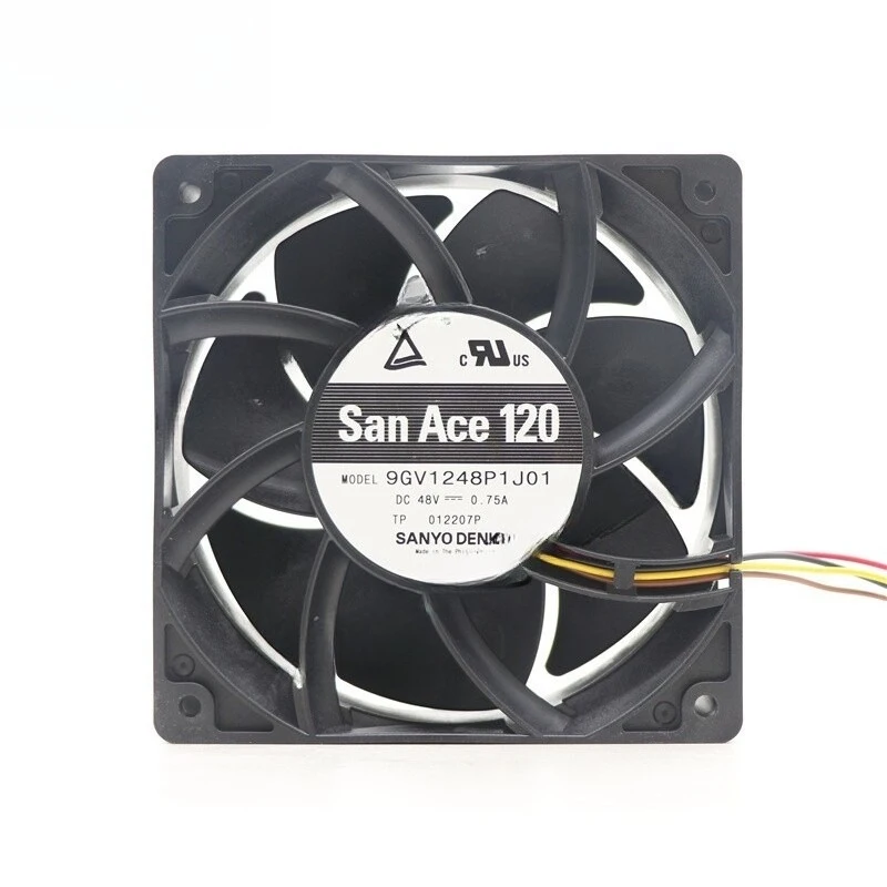

HTS SANYO Denki 9GV1248P1J01 SanAce DC 48V 0.75A 120*120*38MM 4-wire PWM Cooling Fan 1PCS