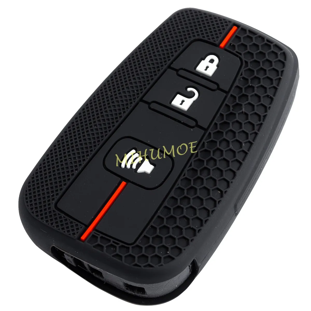 For 2021 2022 2023 2024 Toyota RAV4 C-HR Corolla Hatch Prius 4Runner Silicone Car Remote Key Cover Keychain Protector 3 Buttons