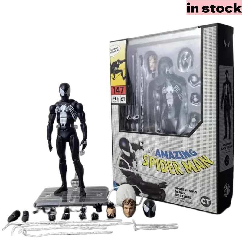 

Brand New in Stock High-Quality Symbiote Spider-Man Comic Venom Suit Peter Parker Repaired Ver Action Figure Collectible Model