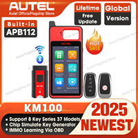 Autel MaxiIM KM100 KM100X Key Fob Programmer Immobilizer Tool Key Creation IMMO Learning Chip Read Cloning Frequency Detection