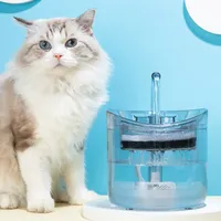 2L Intelligent Cat Water Fountain with Faucet Dog Water Dispenser Transparent Drinker Pet Drinking Filters Feeder Motion Sensor