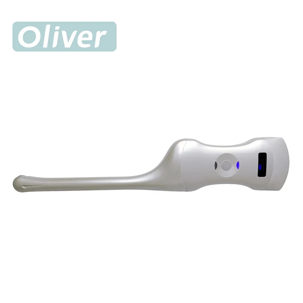 Handheld Wireless Ultrasound Probe Dual-head Design Trans-vaginal and Convex Probe, Portable For On-the-go Scanning