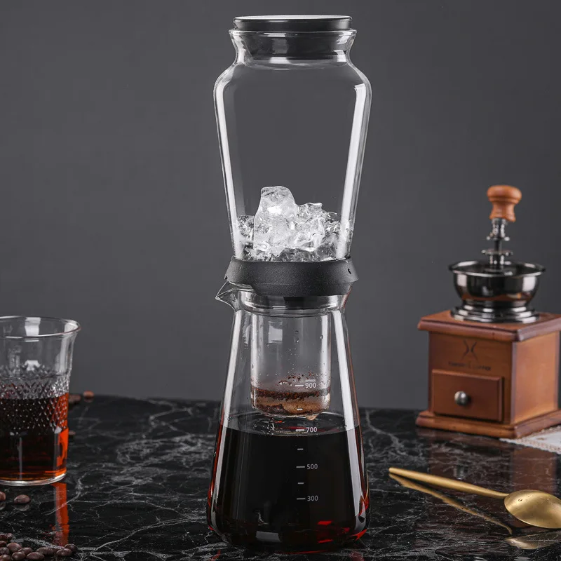 Large Capacity Glass Cold Drip Pot Summer Slow Extraction Ice Brew Coffee Maker
