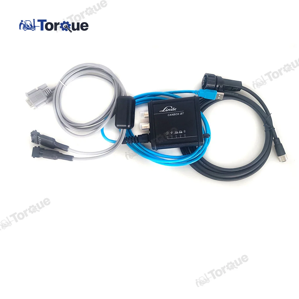 2024 Forklift Professional Diagnostic Tool For Linde Canbox BT Kit Electric CANBOX TO TRUCK Pathfinder LSG+CF19Laptop