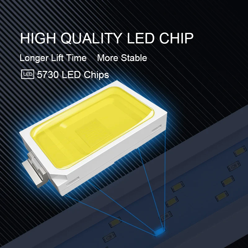 Picture 4: Extensible Waterproof Clip on Lamp For Fish Tank Super Slim LED Aquarium Lighting Aquatic Plant Light