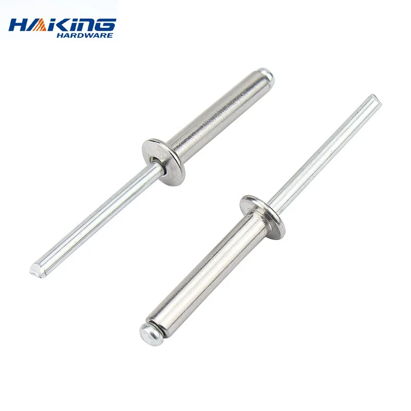 30/50pcs Pop Rivets Aluminium M2.4 M3.2 M4 M4.8 Dome Head Blind Rivets Steel Shank Mandrel Exhaust Rivets