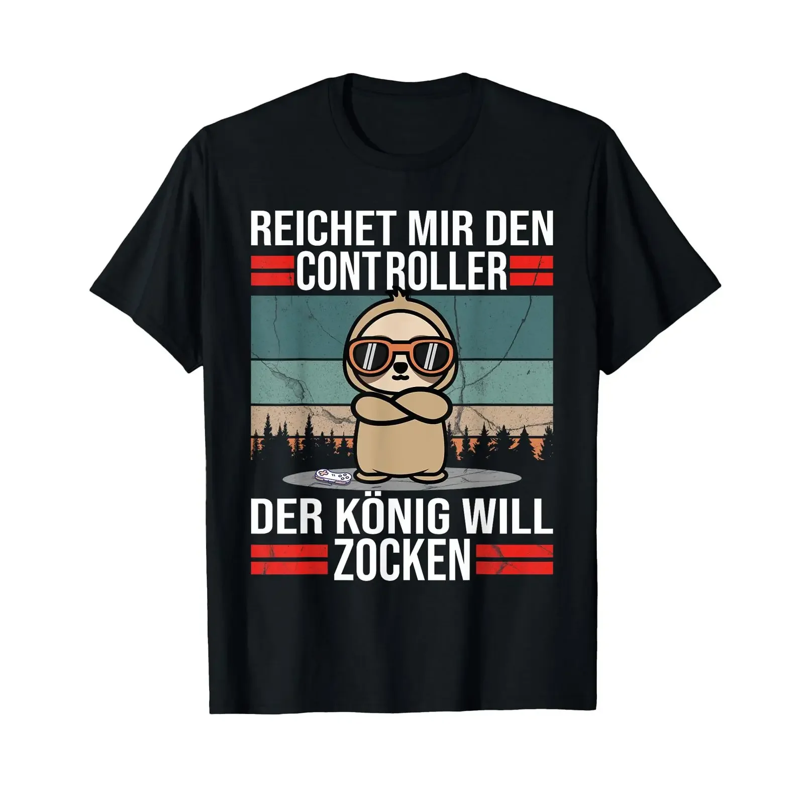 Gamer T Shirt with German Text Game Language vintage Washed Soft streetwear fashion graphic Stylish Breathable homme