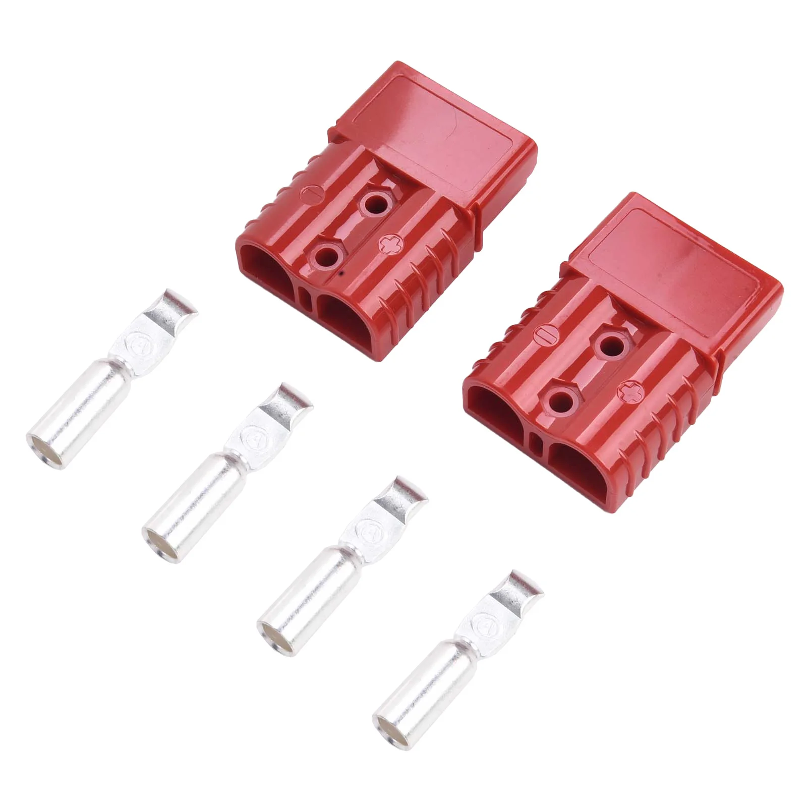 2 Pieces 120A 600V Connector For Anderson Plug Connector For 4-6AWG Socket Battery Charging Adapter Accessories