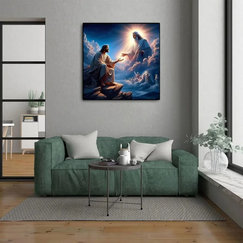 

Inspiring Canvas Tapestries And Christian Aesthetic Decorations Of Traditional Religious Scenes Featuring Jesus And Angel Art