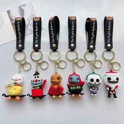 Creative Disney The Nightmare Before Christmas Keychain Jack Sally Zero Oogie Boogie Keyring Accessories Gifts for Movie Fans