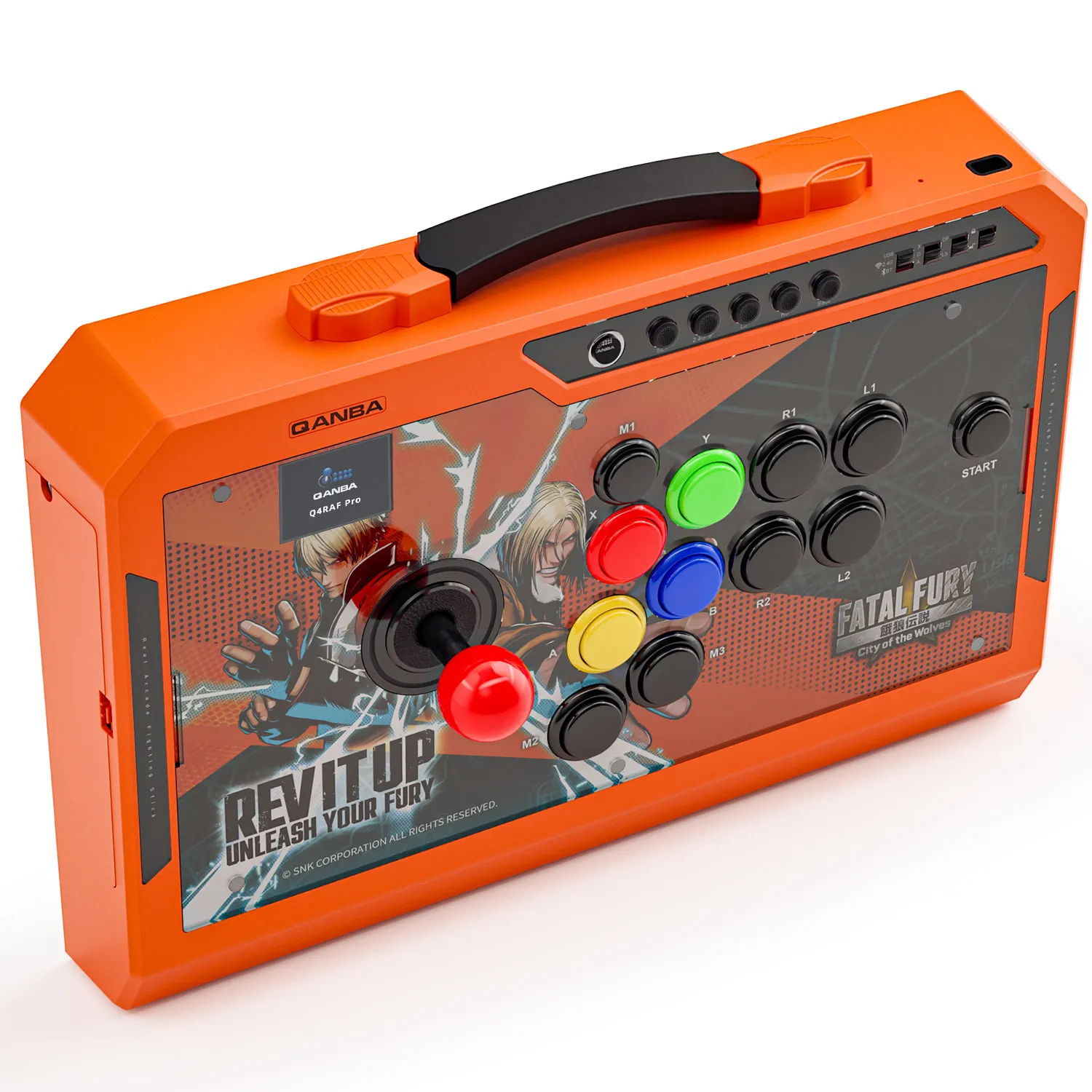QANBA/Boxmaster Q4Pro 8K Smart Arcade Joystick Wired/Wireless 2.4G Bluetooth Tri-mode 11-Key Custom Mapping Supports PC/Mac/Andr