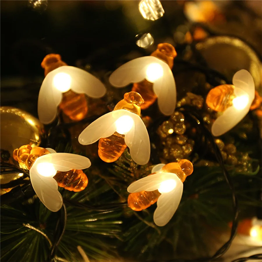 Tirvose-Guirlandes lumineuses solaires en forme d'équation, lumières de Noël, extérieur, jardin, nickel é, guirlandes pour cour, pelouse, décor de vacances, 7m, 50