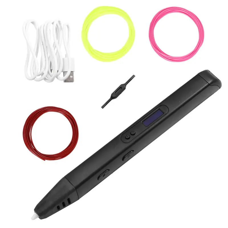 A42Z-RP800A 3D Pen Scribble Pen OLED Display 3D Printing Pen With PLA Filament For Doodling Making