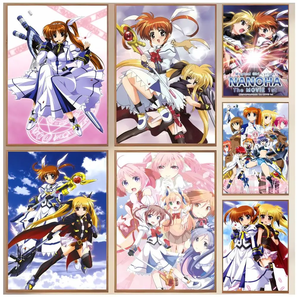 Magical Girl Anime M-Magical Girl Lyrical Nanoha Poster  Classic Home Interior Design & Modern Wall Decor Art Collection