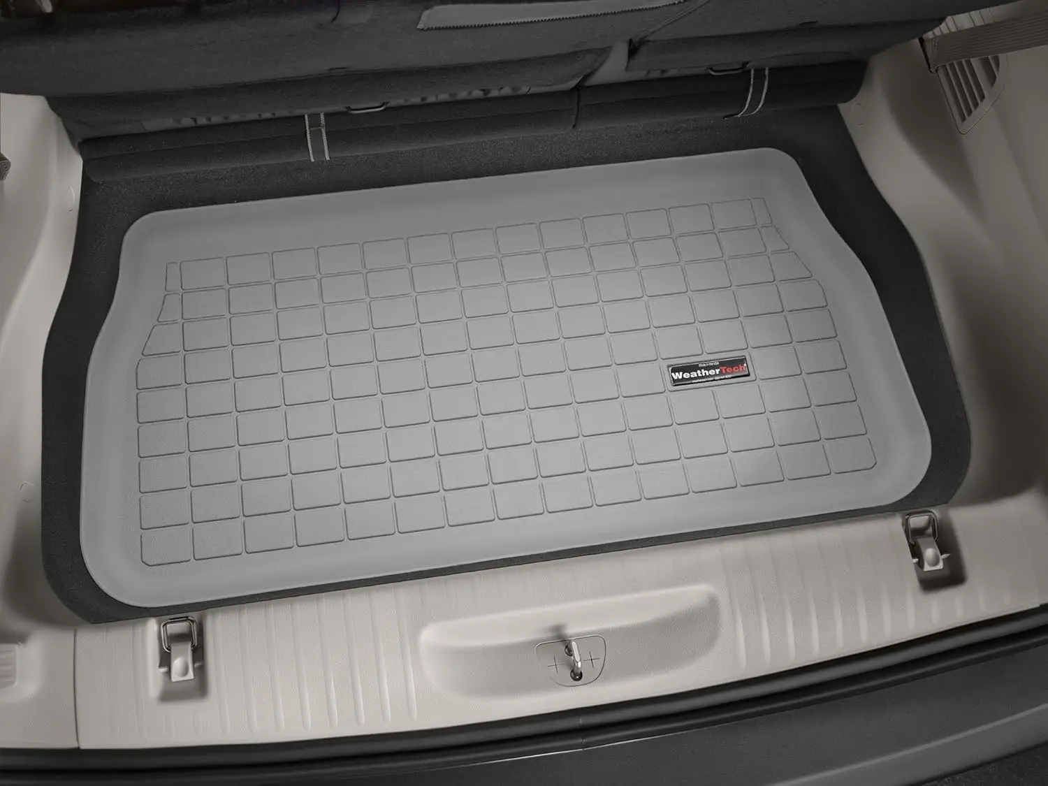 Behind 3rd row trunk application, liner material, grey color, suitable for hybrid models