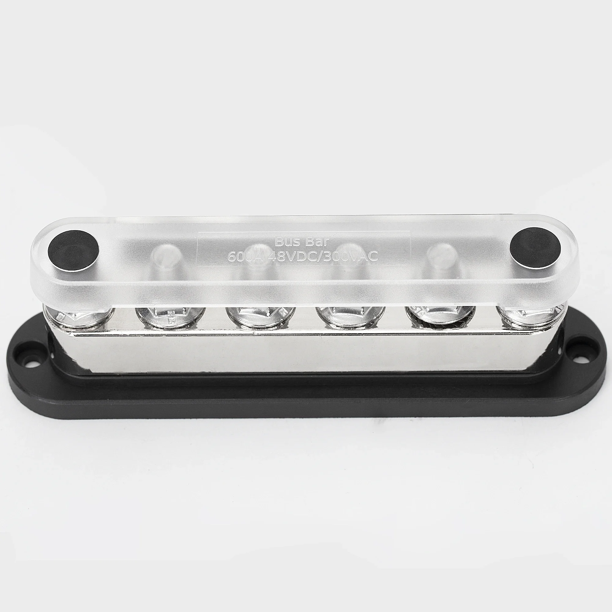 متوفر جديد وصول 600A حافلة بار 6X3/8 "(M10) مسمار محطة كتلة موصل أسود/أحمر اللون حافلة بار محطة كتلة مع غطاء