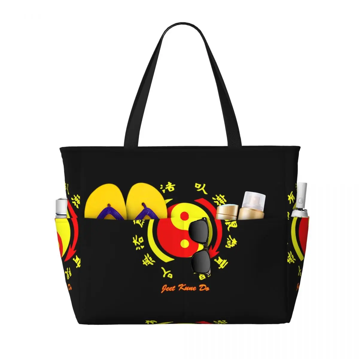 Jeet Kune Do Martial Art Academy 1967 Wing Chun Legend 3 Beach Tote Bag Sport Gym Yoga Duffle Large Tote Bag Women Travel Bag