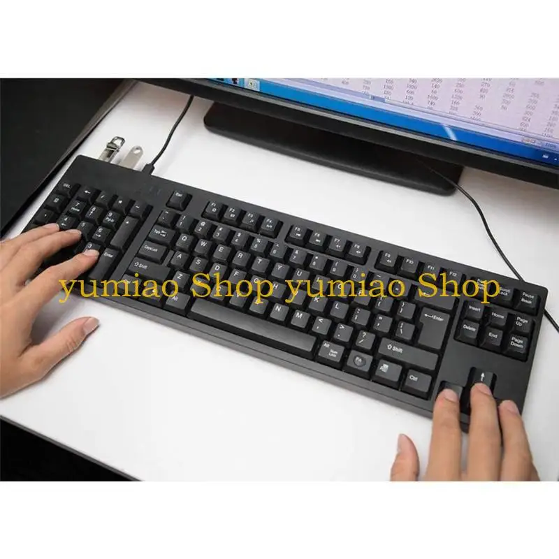 587B Convenient Left Handed Keyboard 109Keys Great for Work and Office Plug and Use Keyboards Compact Size for PC and Laptop